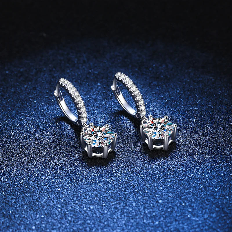 Ava Moissanite Diamond Earrings