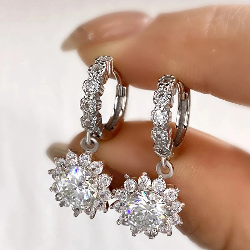Barbara Moissanite Diamond Earrings