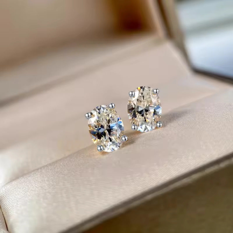 Lilian CZ Diamond Stud Earrings
