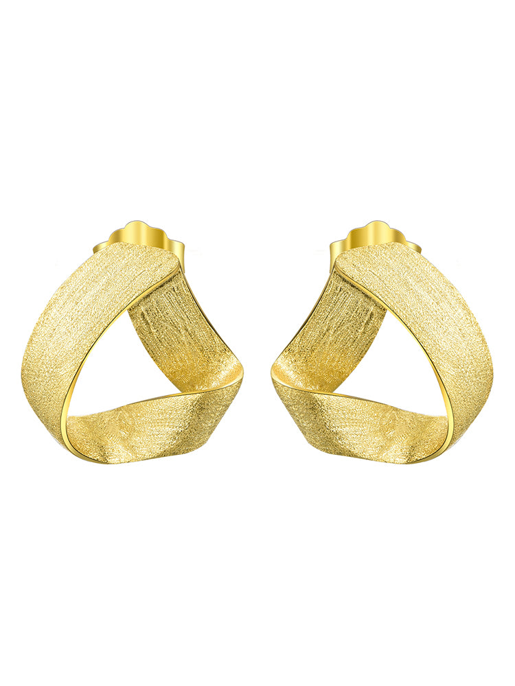 Sue Twist Earrings Silver/Gold