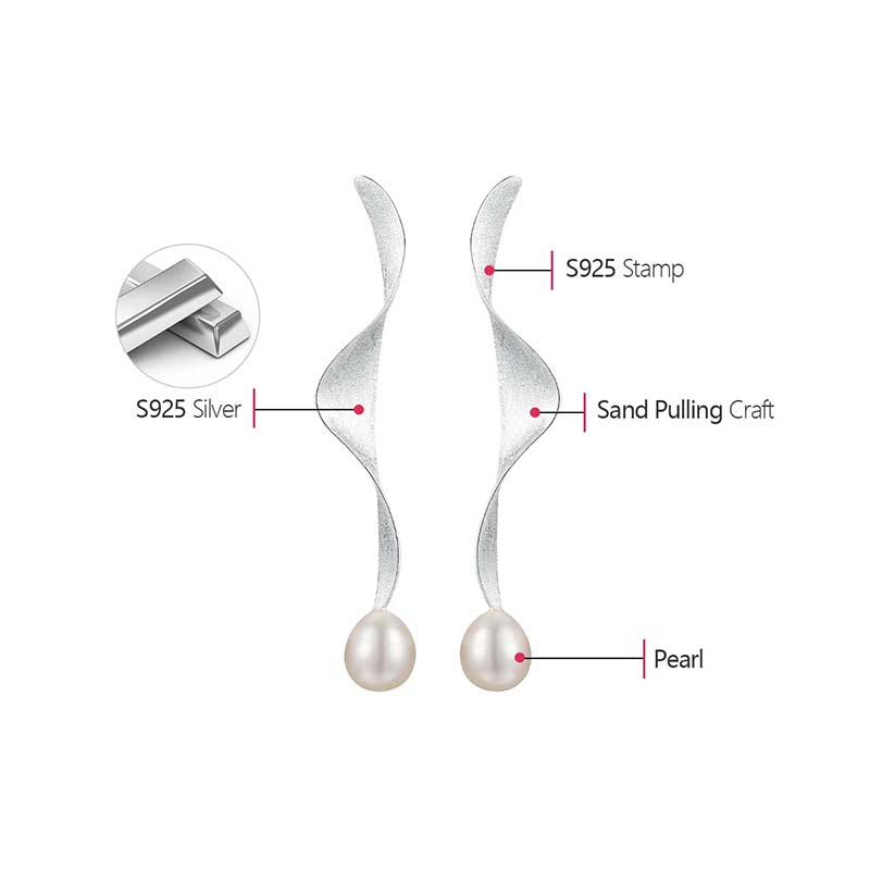 Leona Twisted Pearl Earrings