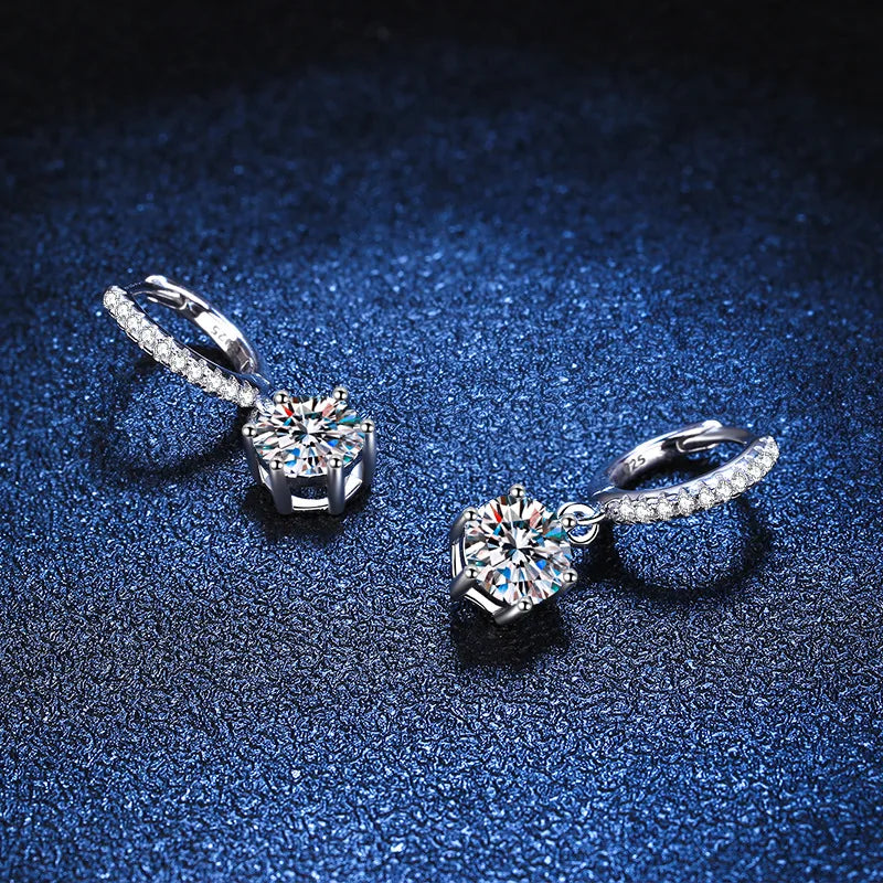 Ava Moissanite Diamond Earrings