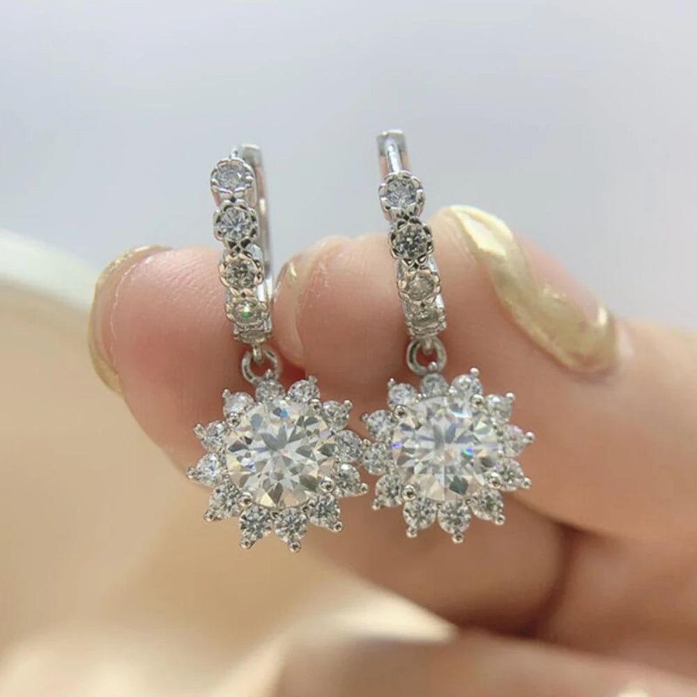 Barbara Moissanite Diamond Earrings
