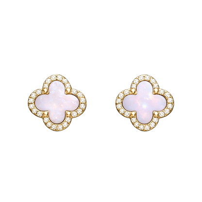 Stephanie Clover Stud Earrings