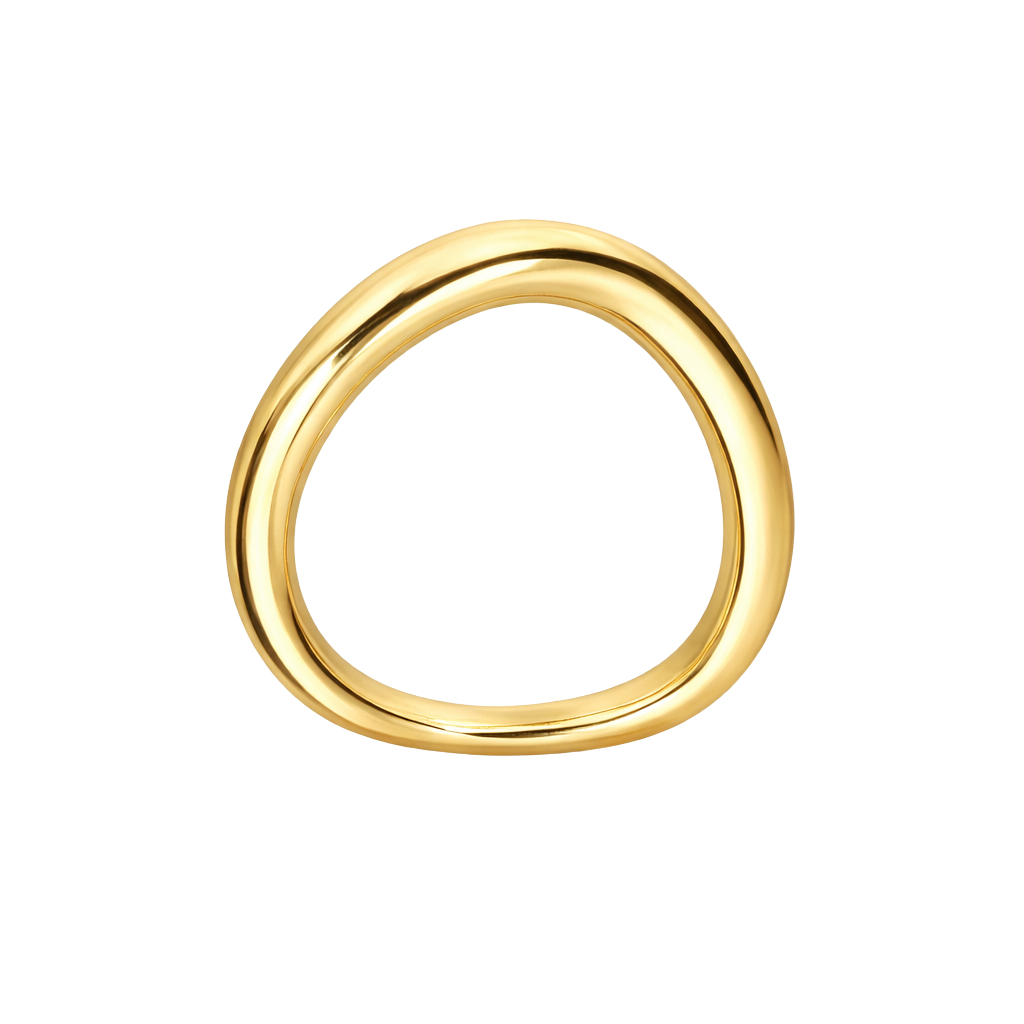 Clean close-up showcasing the sleek minimalist style of the Allie stackable ring.