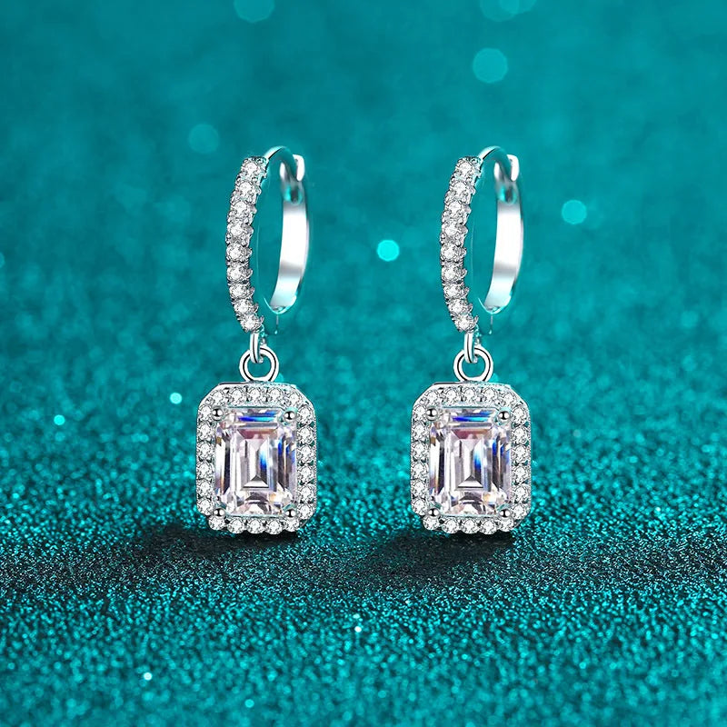 Lucy Moissanite Diamond Dangle Earrings