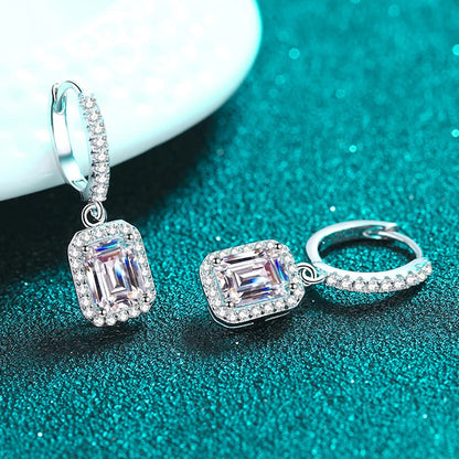 Lucy Moissanite Diamond Dangle Earrings