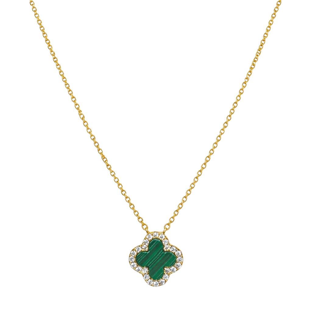 Stephanie Clover Sterling Necklace