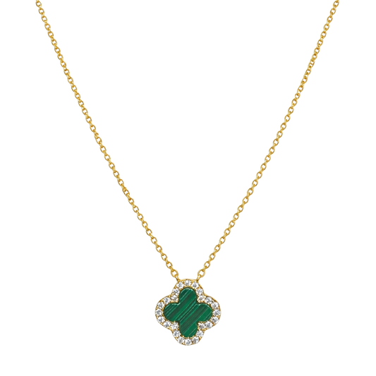 Stephanie Clover Sterling Necklace