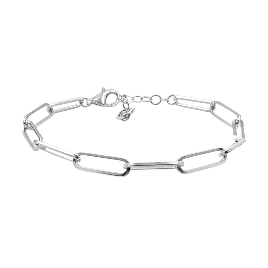 Adjustable extender chain and lobster clasp crafted from rhodium plated S925 sterling silver for a secure and comfortable fit.