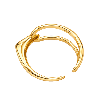 caroline-18k-gold-plated-wrap-ring-front-view