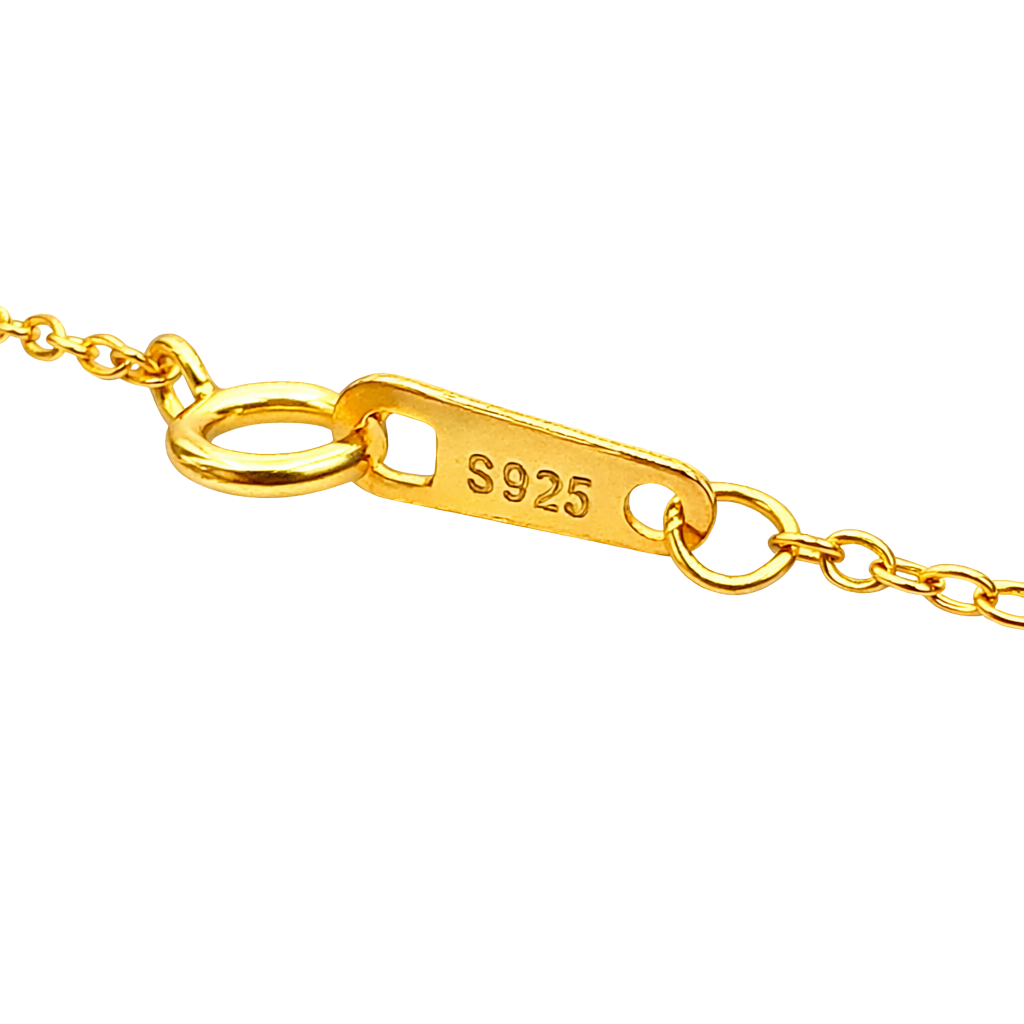 Emily S925 sterling silver necklace with luxurious 18K gold plating and modern spiral pendant design. Hypoallergenic fine jewelry.