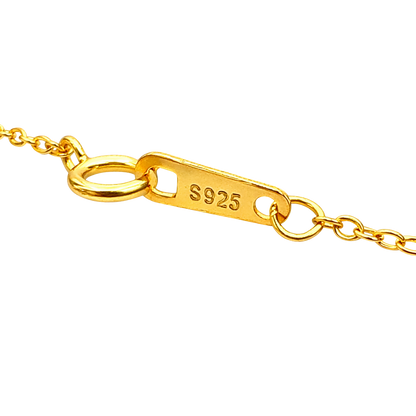 Emily S925 sterling silver necklace with luxurious 18K gold plating and modern spiral pendant design. Hypoallergenic fine jewelry.