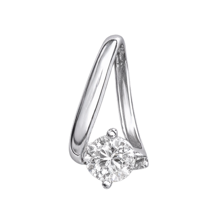 Close-up of Ava silver earrings showing precision cut D color moissanite, rhodium plated sterling silver fine jewelry with exceptional sparkle and clarity.