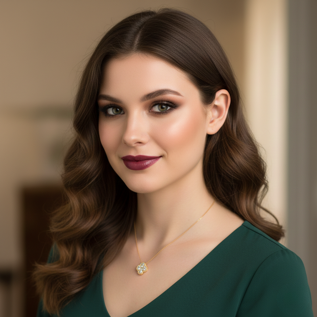 Luxury gold plated clover necklace with high sparkle zircon stones, sterling silver S925 base and timeless jewelry design.